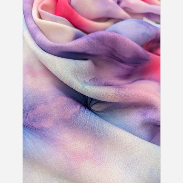 روسری نخ کاستوم طرح یسرابهم قواره 140 دور چرخ دوز مزونی