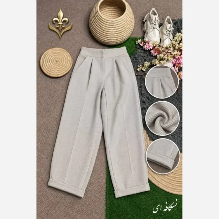 شلوار فوتر کجراه پاییزه و زمستانه زنانه فری سایز