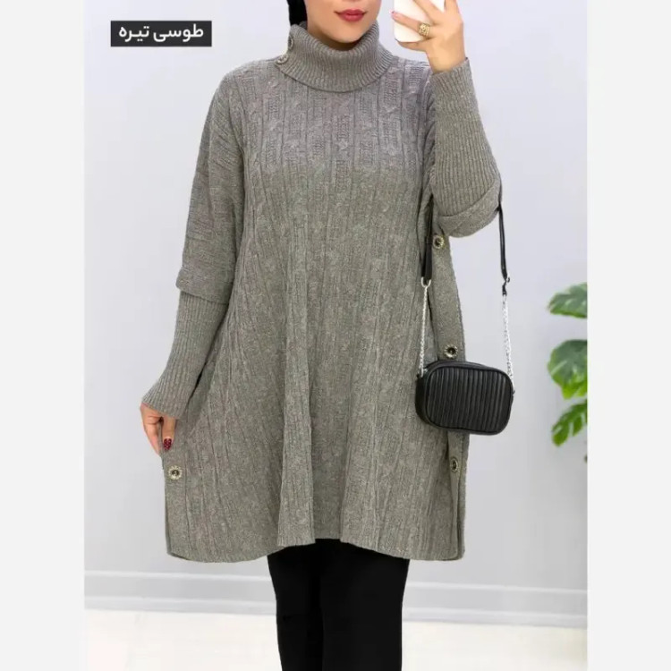 مانتو پانچ بافت تراکم بالا فری سایز