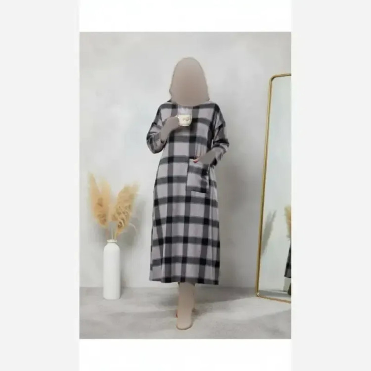 کفتان چهارخونه پشمی درجه یک فری سایز زنانه