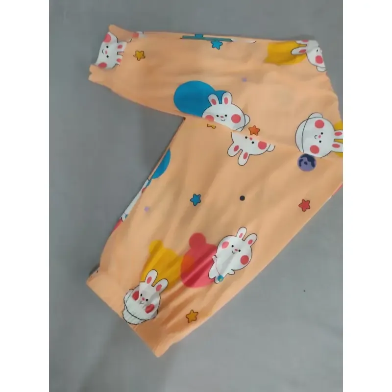 شلوار گیاهی زنانه طرحدار نارنجی قد 95
